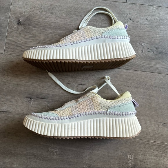 EUC Dolce Vita Dolen Crochet pastel sneaker - size 10 - Picture 4 of 10